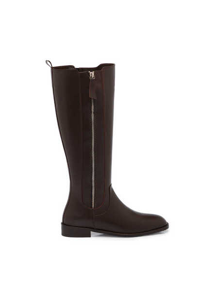Kahverengi Hakiki Deri Kadın Çizme - K25K1CM68276-A24