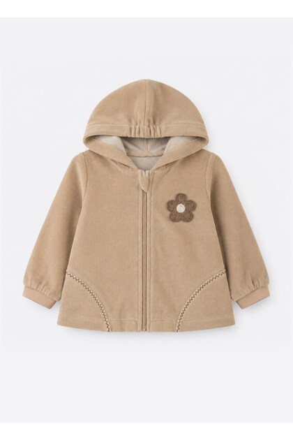 Organic Latte Cardigan Beige