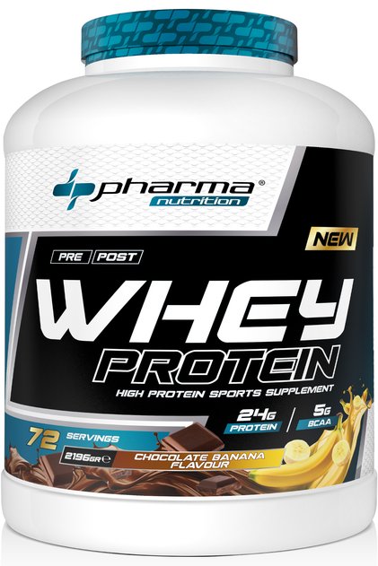Whey Protein 2196 Gr 72 Servings Chocolate Banana Flavored 24 Grams of Protein 100% Protein Powder