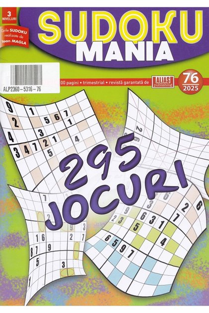 Sudoku Mania Nr.76 din 2025