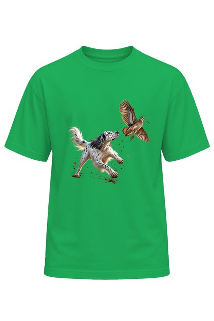Unisex Hunting Dog and Hound Printed T-Shirt – Hunting Outdoor Nature Themed Tee Shirt