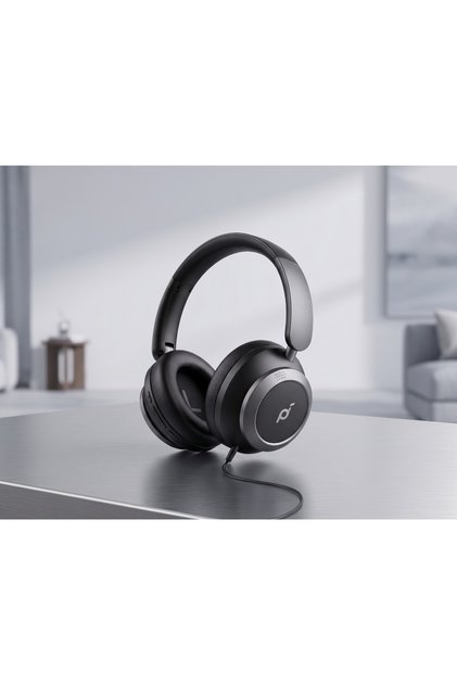 Power Max P22i Bluetooth Headphones with Hybrid ANC – Pure Bass Sound, Soft Leather Ear Cups, Dual-Device Multipoint Pairing & Ultra-Long Battery Life