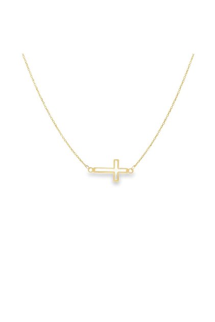 Colier cu cruce din aur de 14k