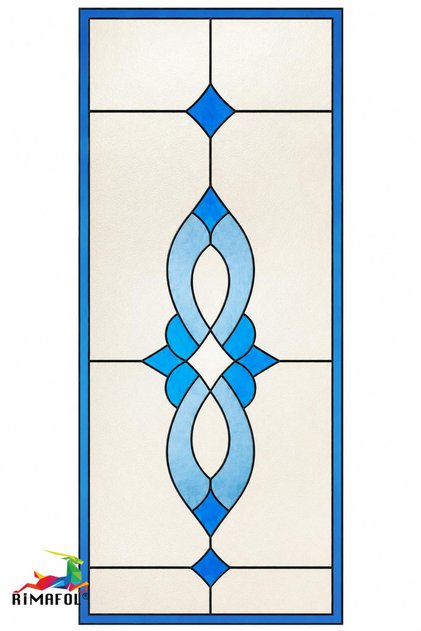 Stained Glass Patterned Self-Adhesive Window Film