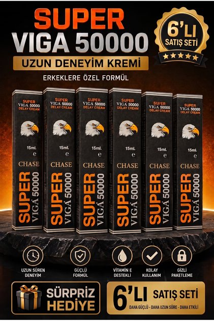 50000 Erkeklere Özel Uzun Deneyim Kremi 6'lı Set