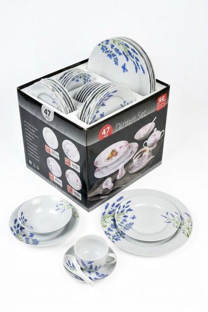 47-Piece Dinnerware Set with Cups