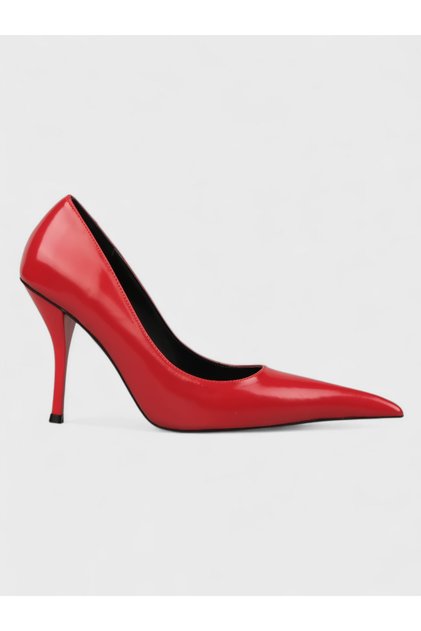 Women's summer 11cm stiletto heel closed-toe shoes - 574 0900 - matte red opening