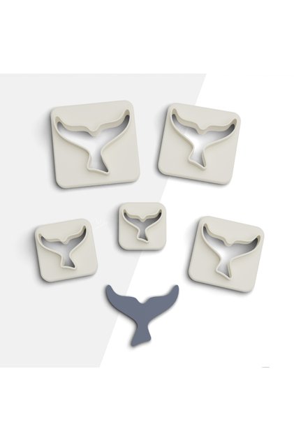 Whale Polymer Clay Cutting Mold,Jewelry Molds,Cookie Mold,5 Sizes,Ceramic Mold, No:458