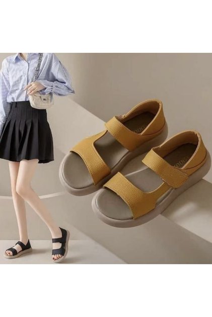 Women's Yellow Casual Sandals