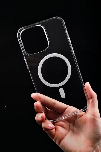 Compatible with iPhone 16Pro Non-Yellowing Transparent Magsafe Case Pc Mica Material Ultra Thin Non-Yellowing Cover