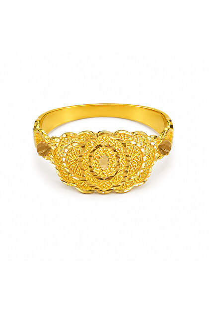 ÇGK Kuyumculuk Altın Tokalı Burma Yüzük - Şık Gold Yüzük