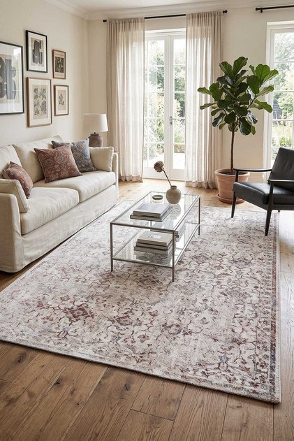 KAPADOKYA Eskitme Vintage Halı Etnik Desenli Otantik Dokuma Salon Oturma Odası Antre Hol Yatak Çocuk Odası Halısı Yolluk Kilim