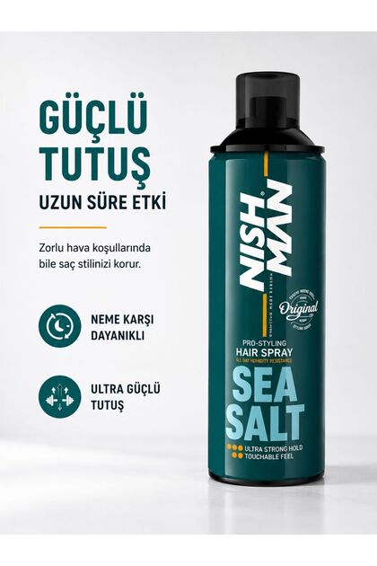 Ultra Güçlü Tutuş Saç Spreyi Deniz Tuzu Özlü Pro-Styling 500 ML