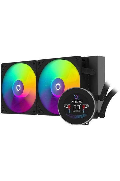 Cooler CPU Hydra 240 AiO ARGB, Compatibil Intel/AMD, Ecran LCD, Negru