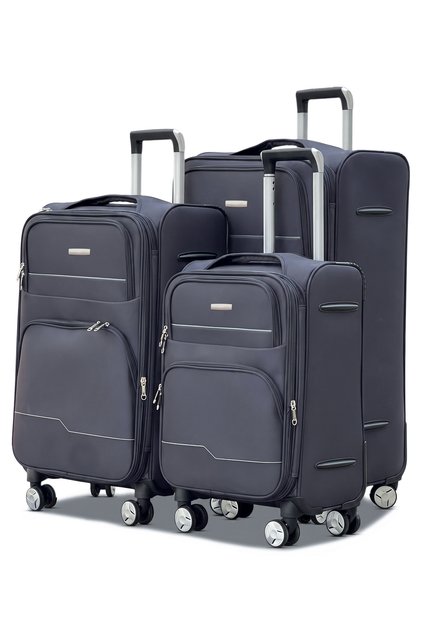 Prestige Premium Nylon Expandable 3PCS Set (20/24/28 Inch) Luggage, Soft Material, Lightweight, Combination Lock