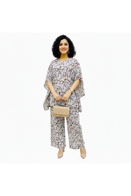 Women's Floral Top & Pants Set