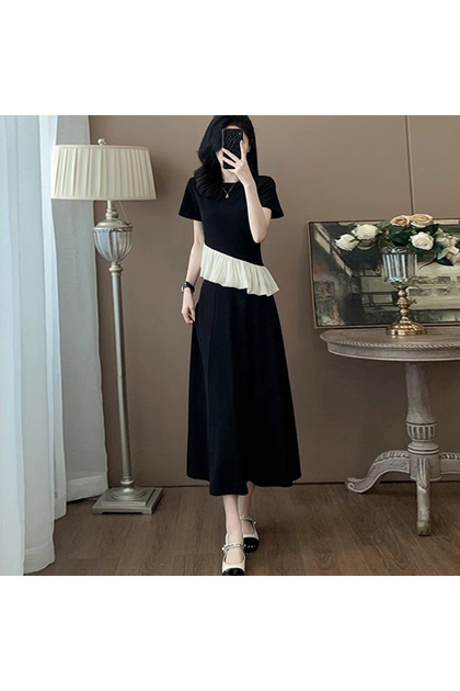 Women's Black Two-Piece Dress Set