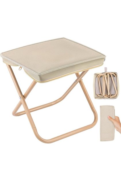 Folding Camping Stool, Mini Folding Camping Stool, Folding Camping Chairs with Storage Bag, Lightwei