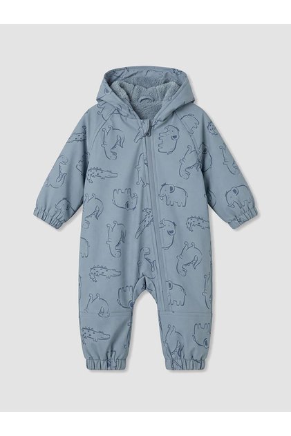Patterned Hooded Baby Boy Astronaut Coat (W6)