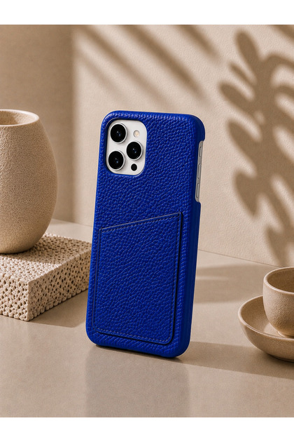 iPhone 14 Pro Max (6.7 Inch) Compatible Leather Phone Case with Open Sides, Frameless Slim Design, Card Holder Compartment and Card Holder