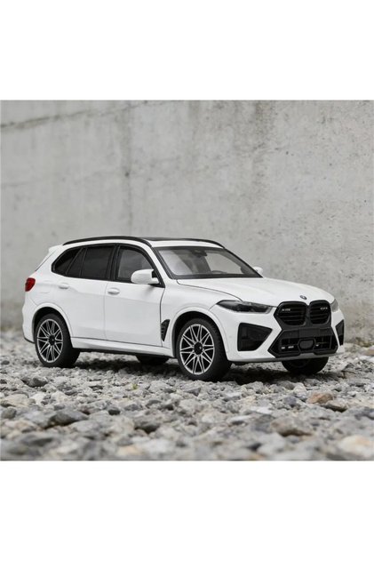 BMW X5 M Competition Diecast Model Araba 1:24 Ölçek Sesli Işıklı BMW X5 M JİP Model Araba