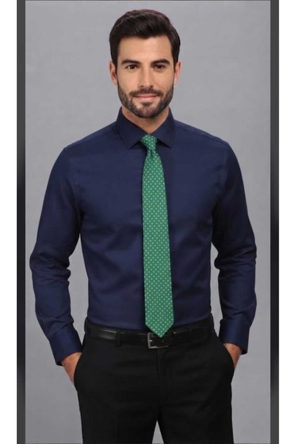 Long Sleeve Slim Fit Cut Cotton Satin Fabric Men's Shirt