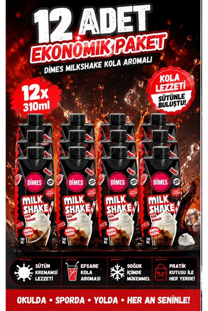Kola Aromalı Milkshake 12 ADET
