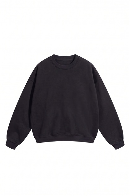 Unisex Men'S/Women's Oversize Cotton Crew Neck Sweatshirt