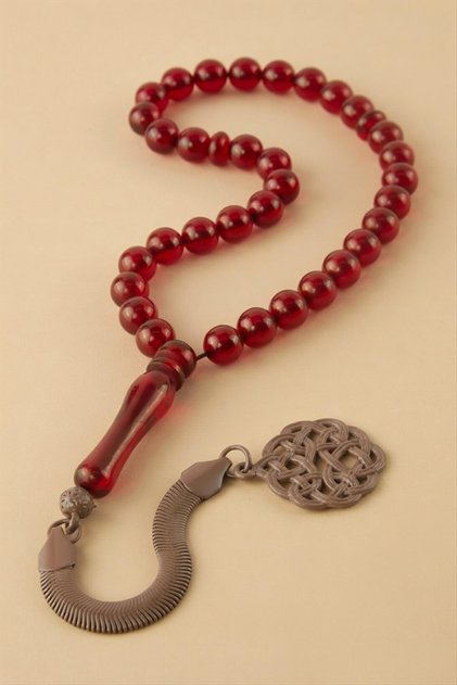 8 mm Original Crimped Amber Prayer Beads