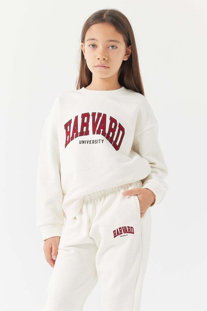 Girl's Text Printed Sweatshirt