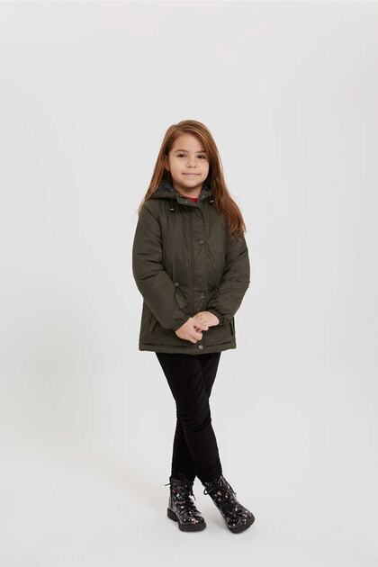 Girl's Erica Coat Khaki 201 LCG232002