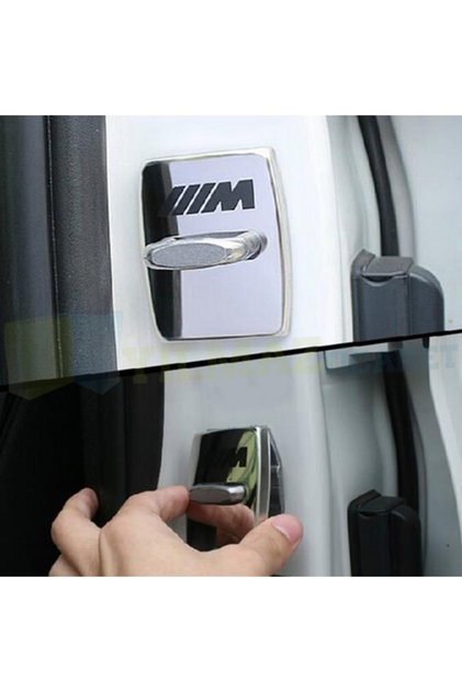 Bmw M Logo Arma Kapı Kilidi Karşılığı Kaplama 4 Adet Paslanmaz Çelik Yüksek Kalite