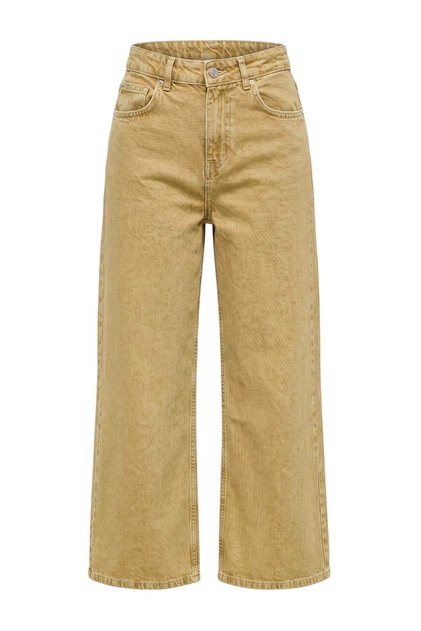 Sarı %100 Pamuk Yüksek Bel Wide Leg Jeans TWOAW27JE00229