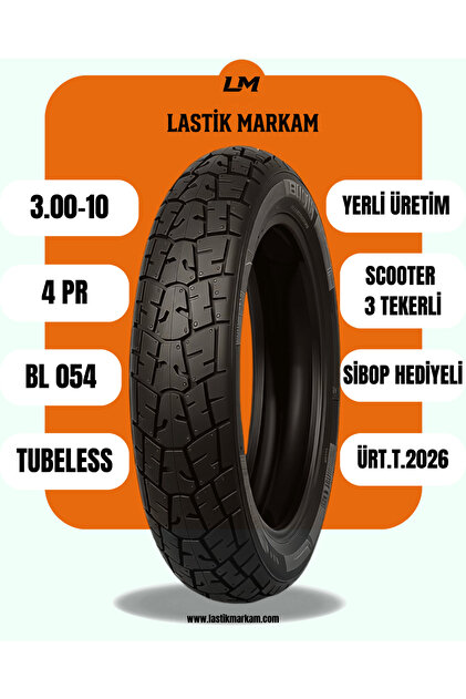 3.00-10 4PR BL054 TL I 4 MEVSİM I YENİ VE YERLİ ÜRETİM I HEDİYELİ