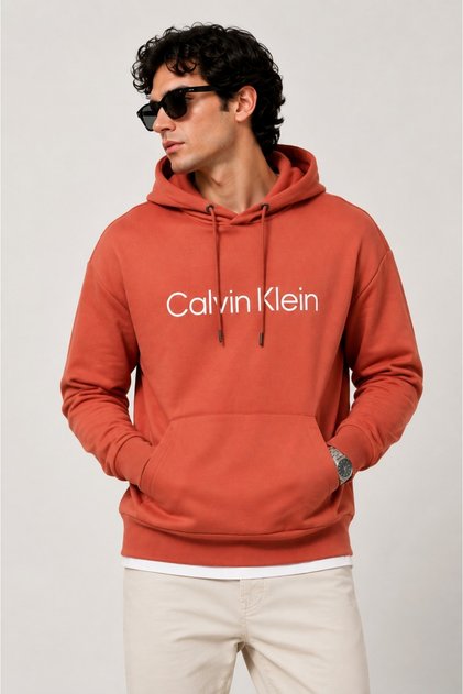 Men's Cotton Logo Hoodie - Sweatshirt