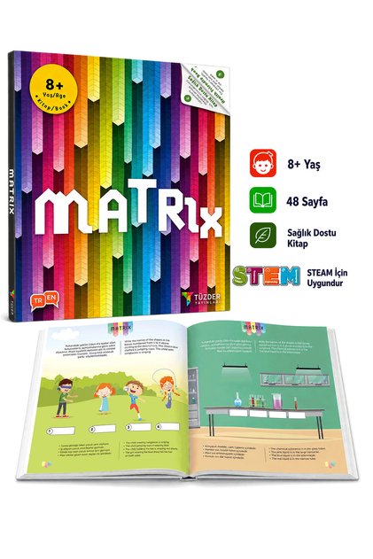 TÜZDER Yayınları MATRIX 8+ Yaş | IQ, Dikkat ve Yetenek Geliştiren