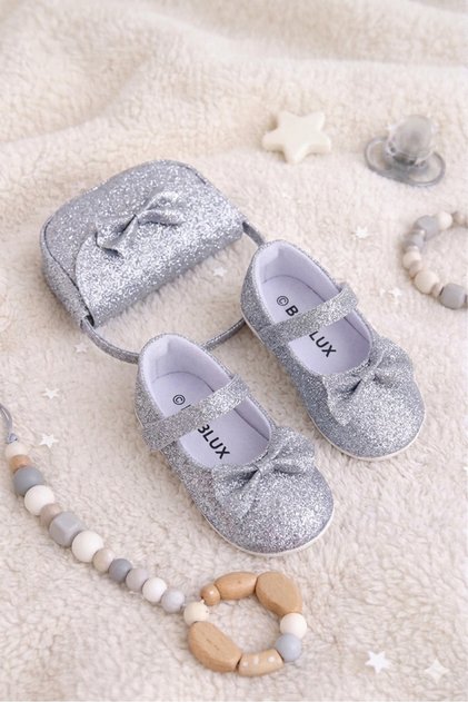 Glittery Lux Ballet Flats Baby Girl Shoes