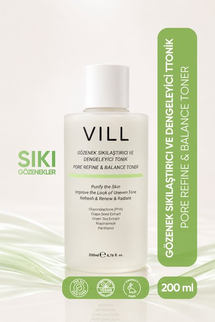 Gözenek Sıkılaştırıcı ve Dengeleyici Yüz Toniği 200 ml PHA, Niacinamide ve Panthenol İçeren Arındırıcı Bakım