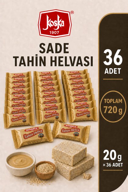36’lı Paket Sade Helva 36X20 Gr