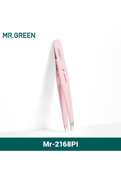 MR.GREEN Mr-2168PI MR.GREEN Eyebrow Tweezer Colorful Hair Beauty Fine Hairs Puller Stainless Steel