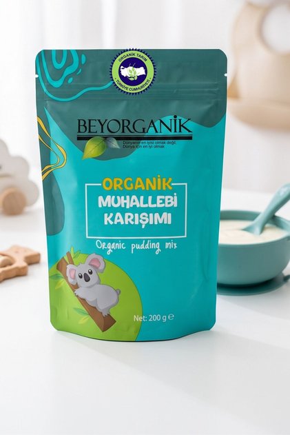 Organik Muhallebi Karışımı (YULAFLI) 200gr (PESTİSİT VE AFLATOKSİN ANALİZLİ)