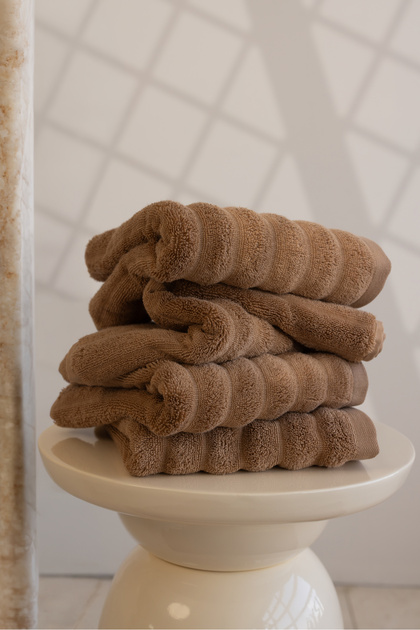 Arora 100% Cotton 4-Piece Towel Set 50X90 cm Warm Clay