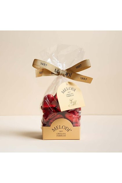 Yaldızlı Mini Kalp Çikolata 200g