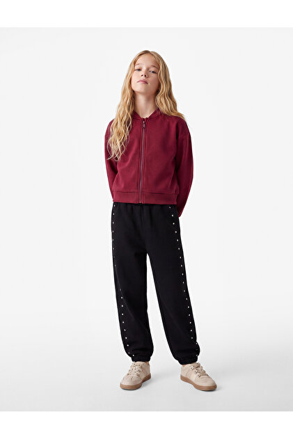 Star Printed Elastic Waistband Straight-Leg Jogger Sweatpants