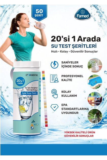 SU ANALİZ TESTİ HIZLI 50 Lİ