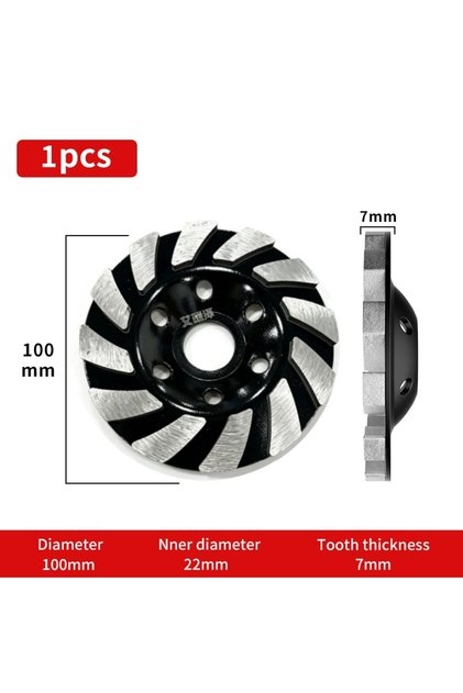 1pcs 2/3/5ps Diamond Grinding Disc Abrasive Cup Wheel Wear Resistant Marble Polishing Concrete Cemen