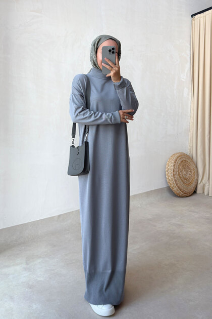 Mercerized Dress - Gray