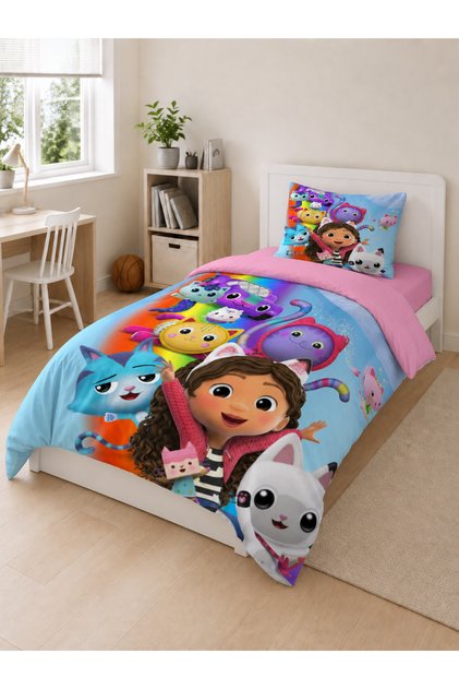 Gift Duvet Cover Gabby's Dollhouse 3D Printed Single Duvet Cover Set