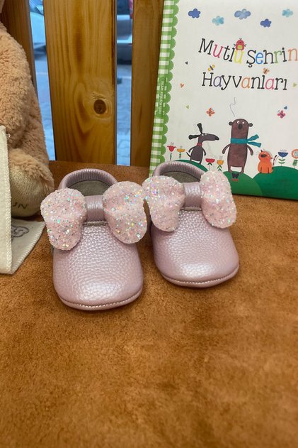 Adele Genuine Leather Baby Girl Moccasin Lilac