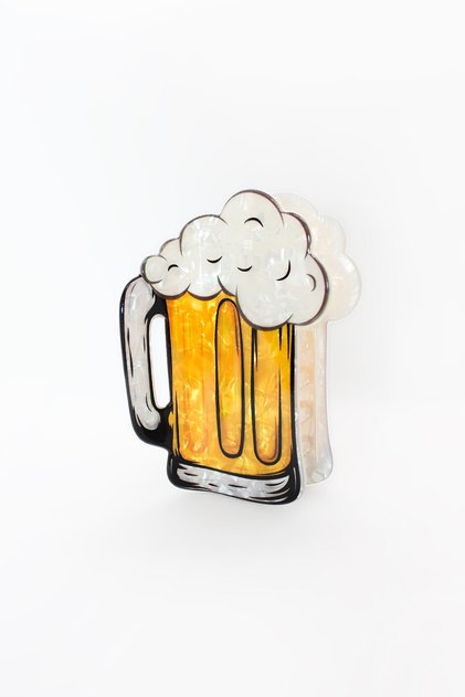 Beer Glass Design Hair Clip – Acetate Bone Hair Clip